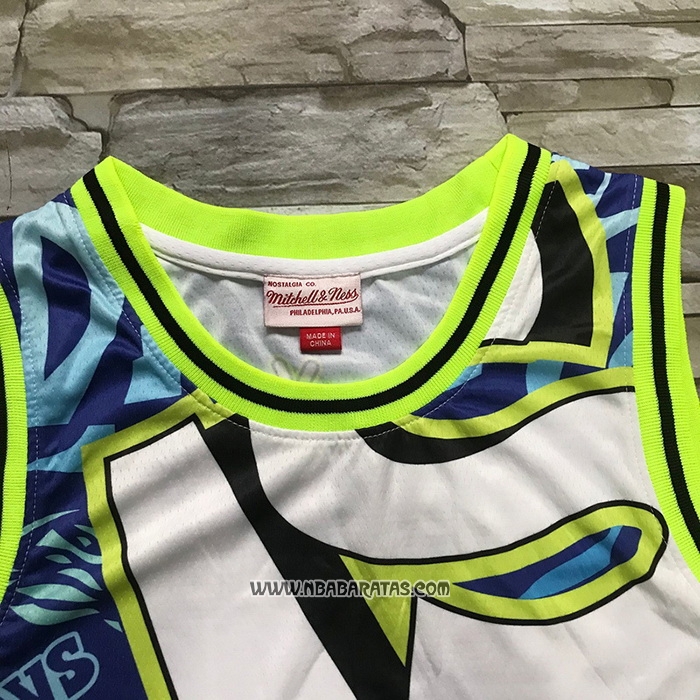 Camiseta Dallas Mavericks Luka Doncic #77 Mitchell & Ness Azul